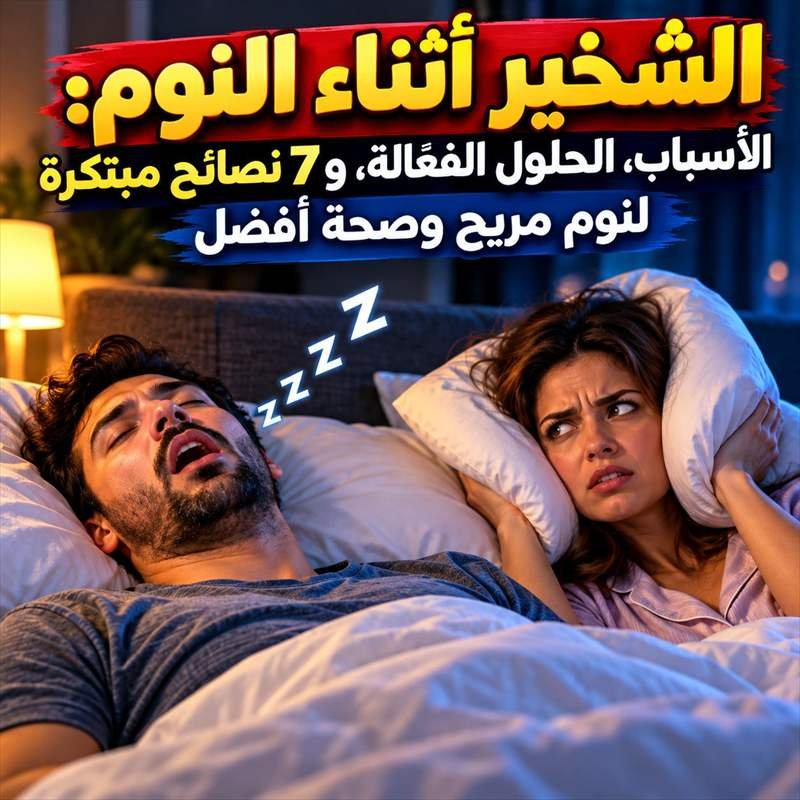الشخير أثناء النوم وحلول النوم المريح