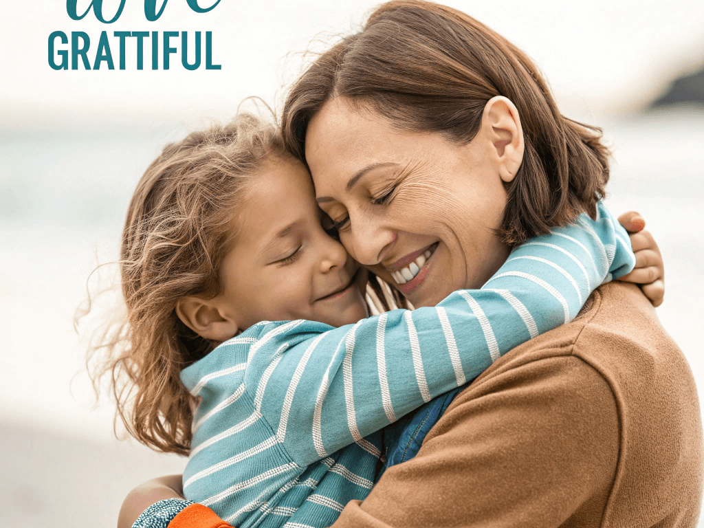 parent and child embracing