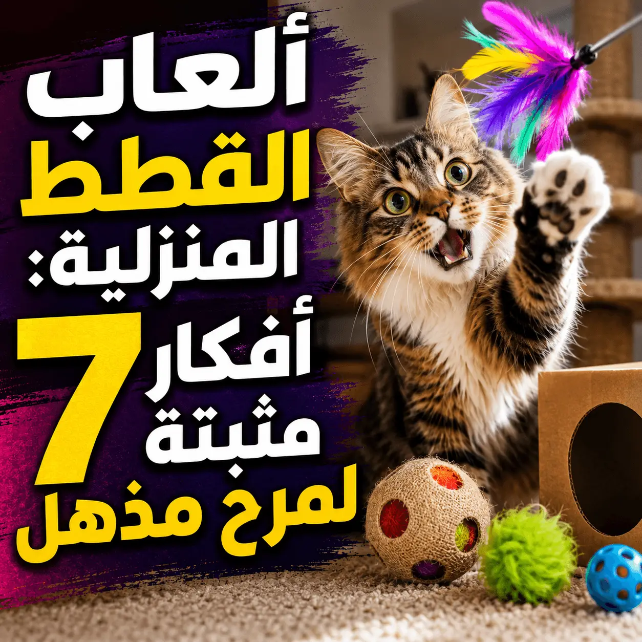 ألعاب القطط المنزلية