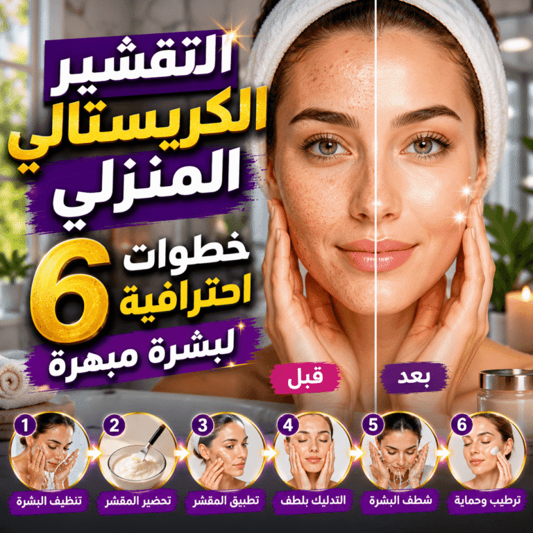 التقشير الكريستالي المنزلي