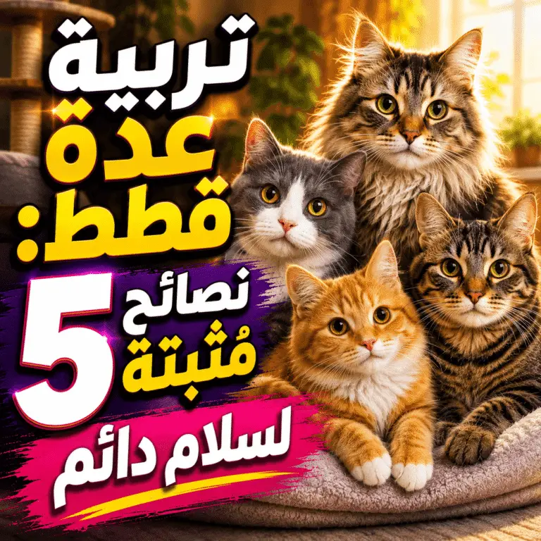 تربية عدة قطط