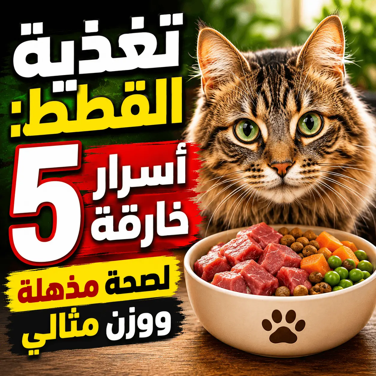 تغذية القطط