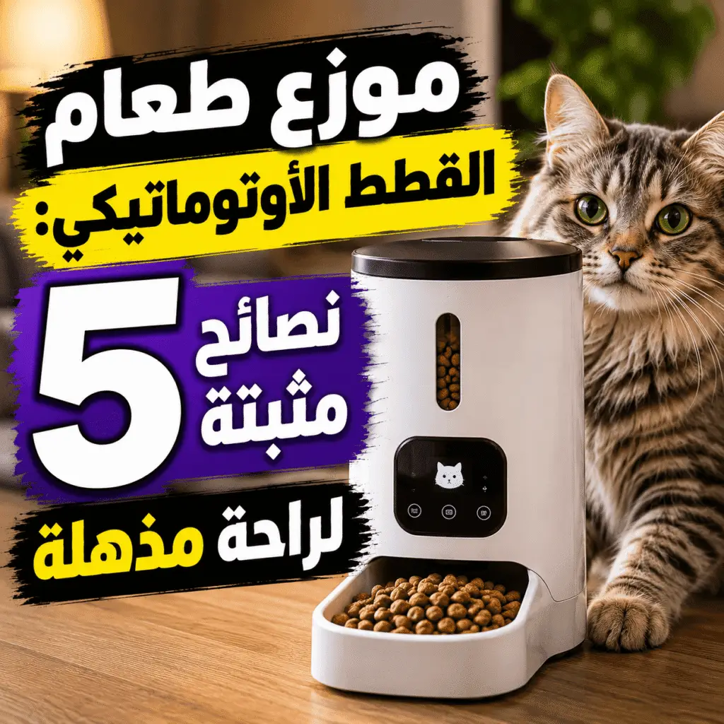 موزع طعام القطط الأوتوماتيكي