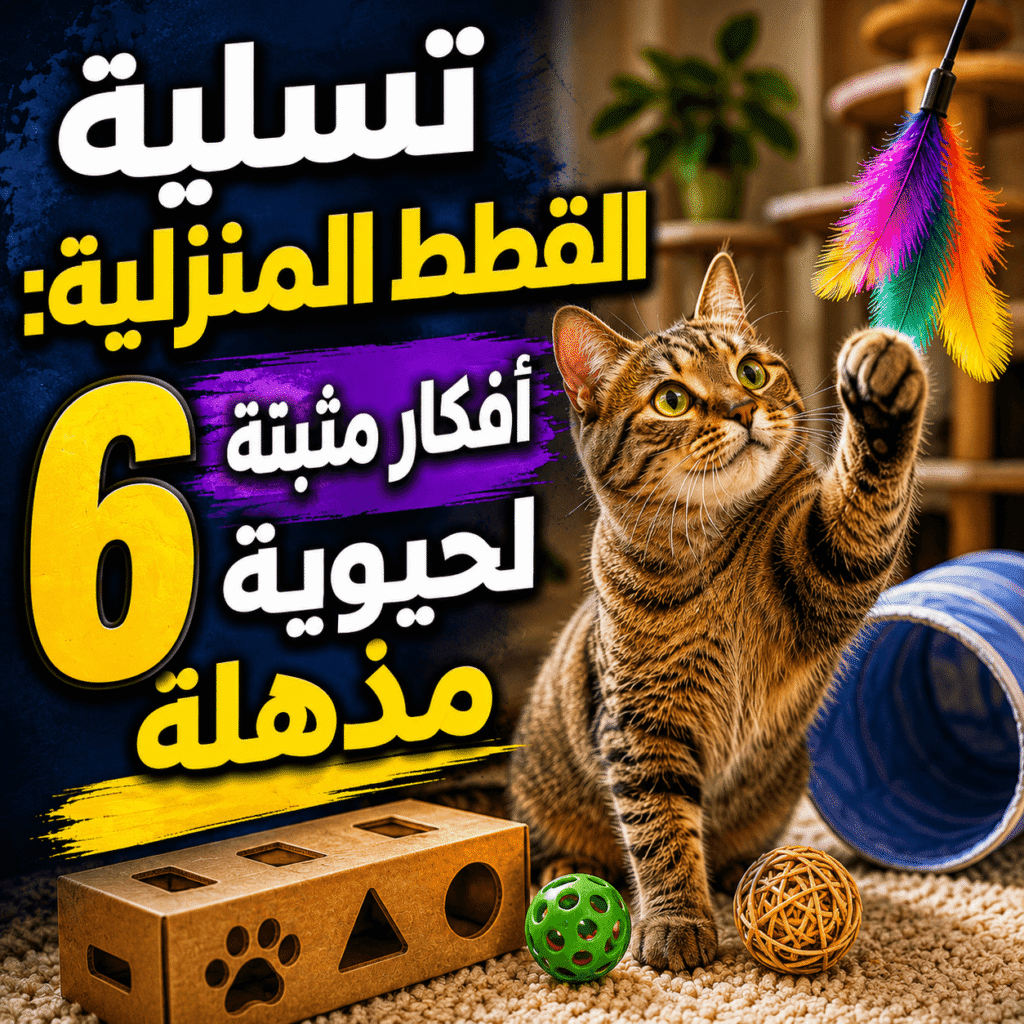 تسلية القطط المنزلية
