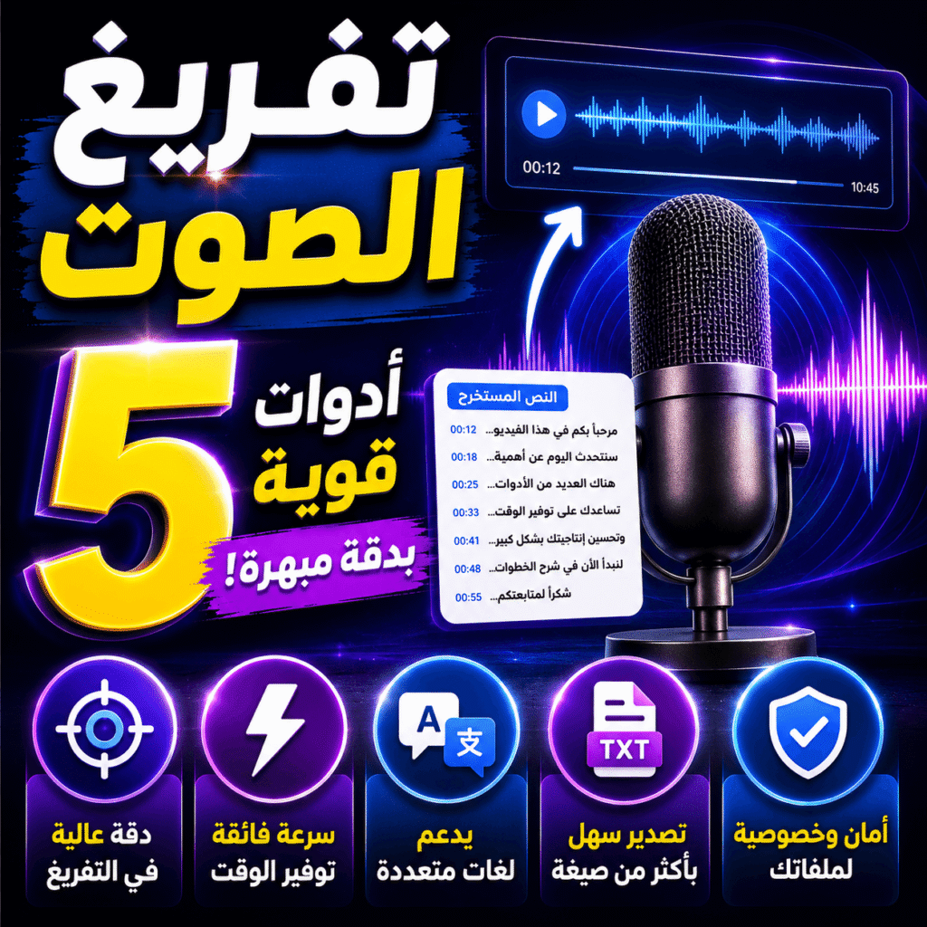 تفريغ الصوت