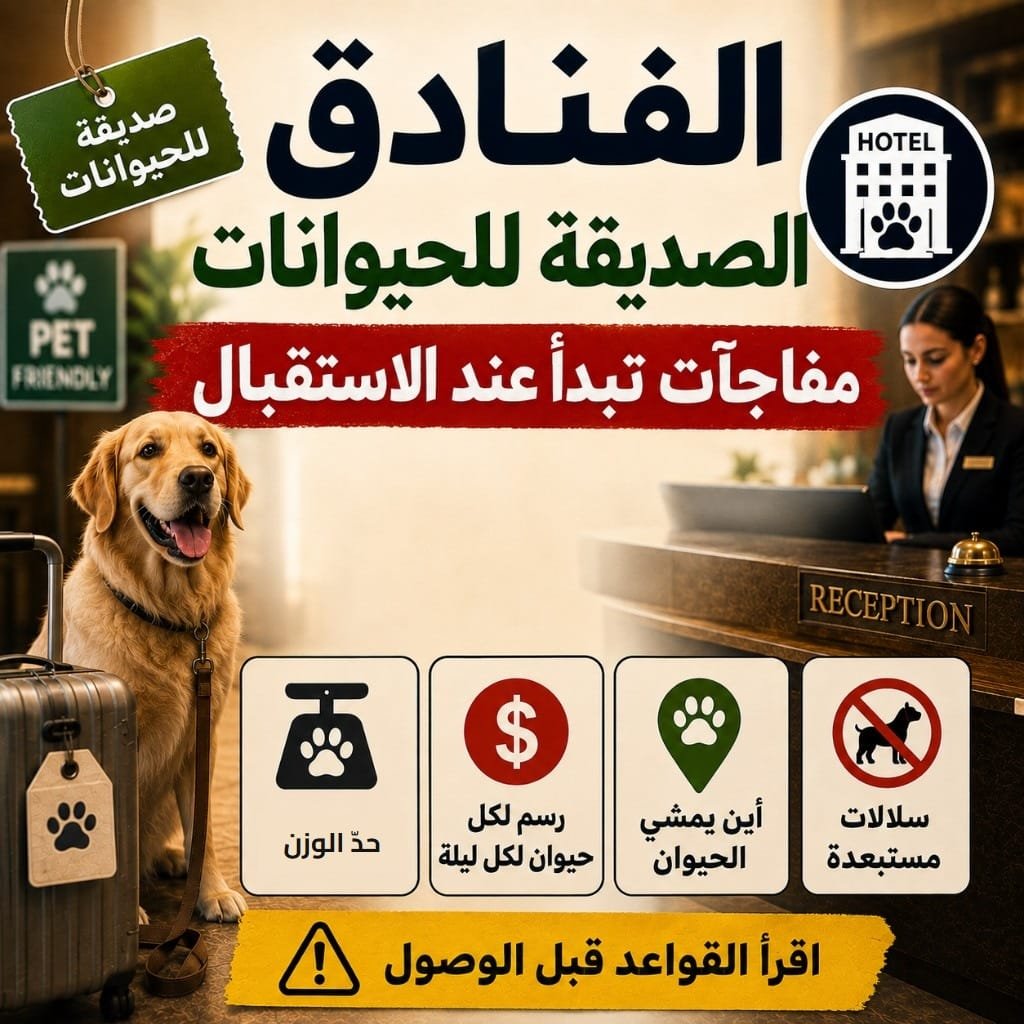 الفنادق الصديقة للحيوانات: مفاجآت الرسوم والقيود عند الاستقبال