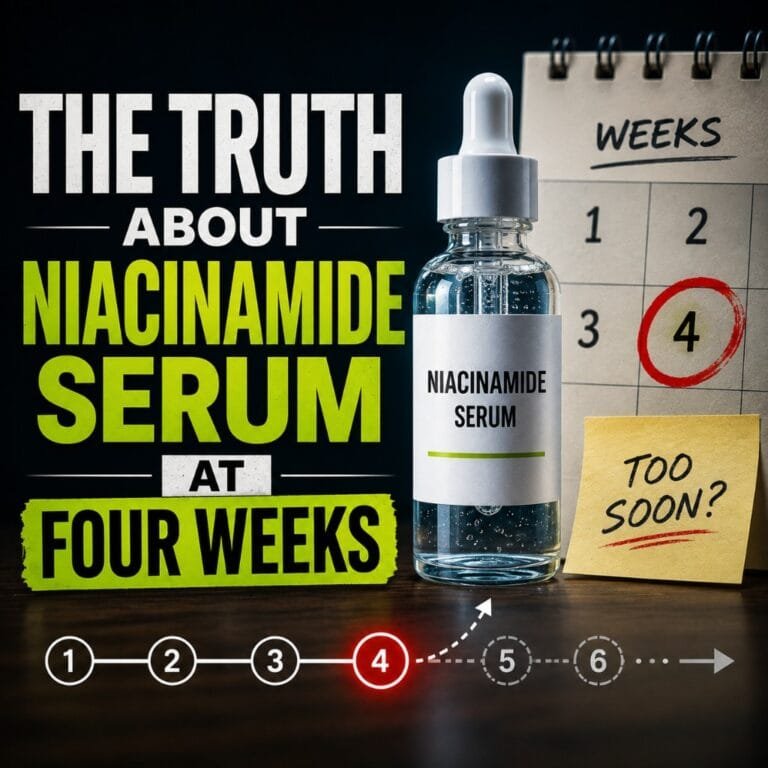 The truth about a niacinamide serum at four weeks