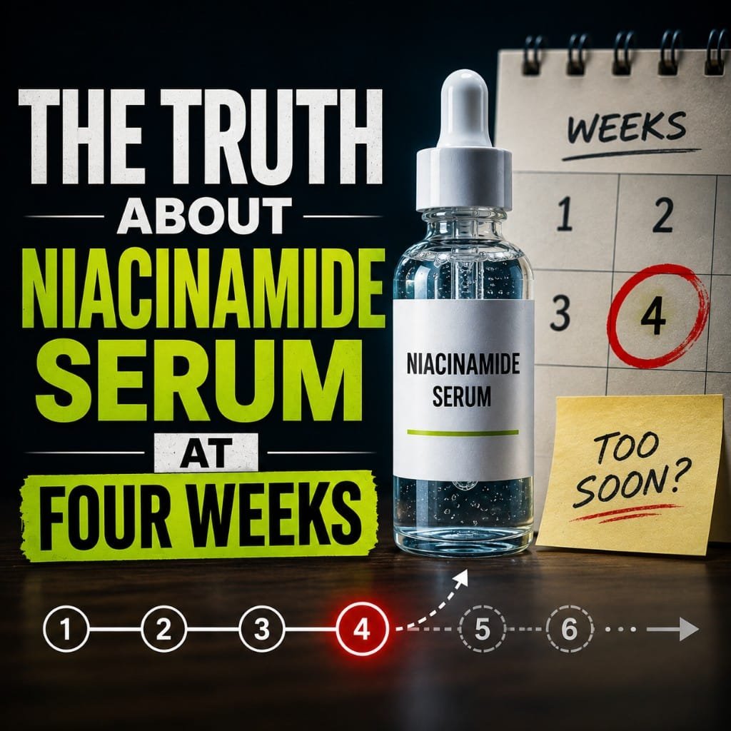 The truth about a niacinamide serum at four weeks
