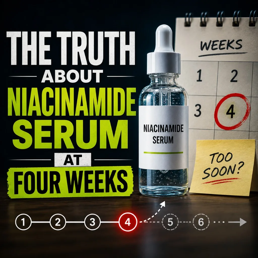 The truth about a niacinamide serum at four weeks