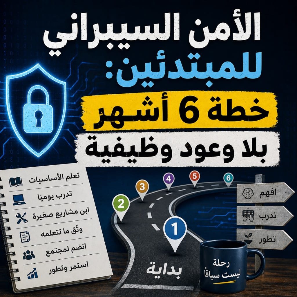 الأمن السيبراني للمبتدئين: خطة ستة أشهر بلا وعود وظيفية