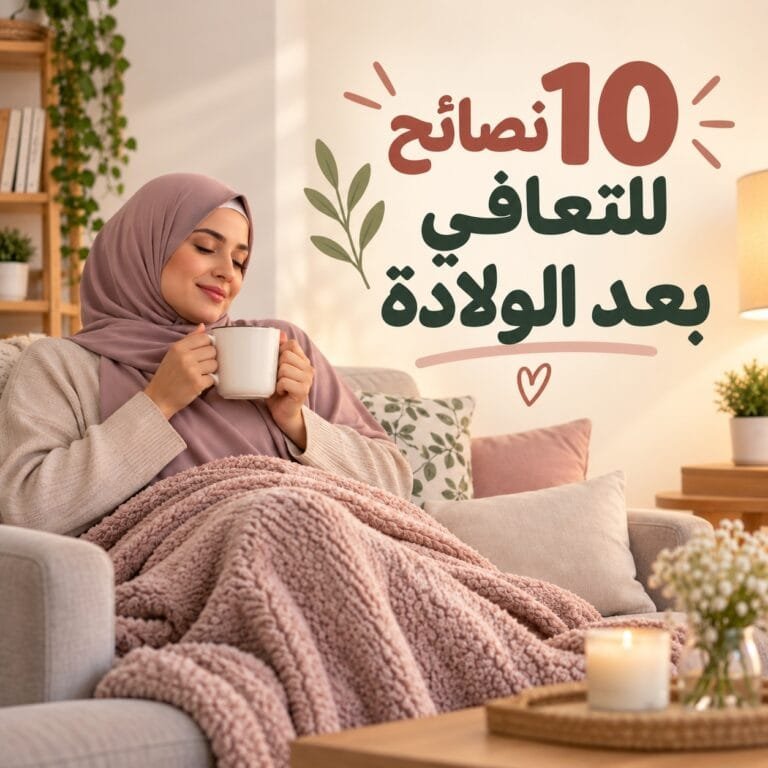 10 نصائح للتعافي بعد الولادة: أم ترتاح بهدوء وتستمتع بكوب دافئ في المنزل
