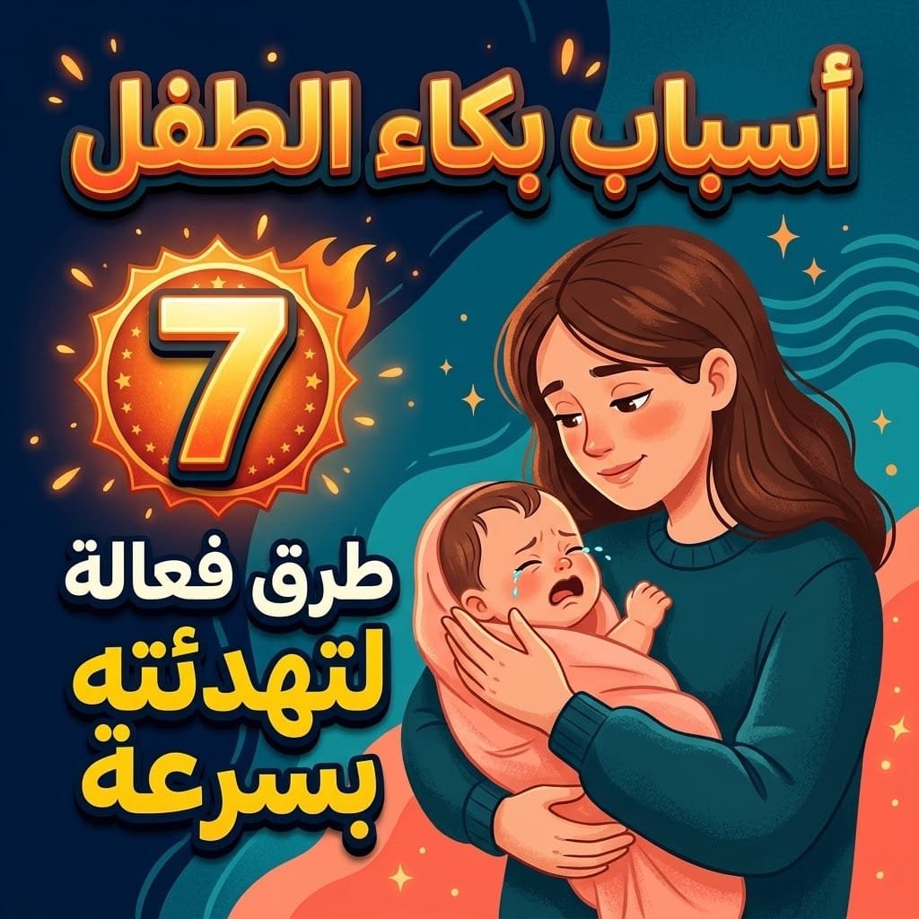 أسباب بكاء الطفل: 7 طرق فعّالة لتهدئته بسرعة