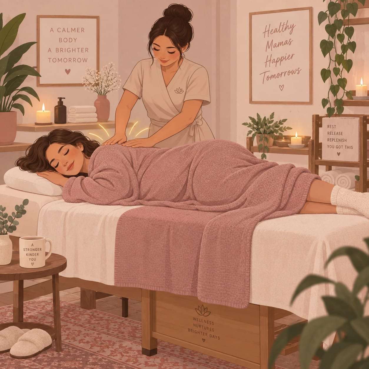 تدليك الحمل يخفف الألم ويقلل توتر العضلات لدى الحامل