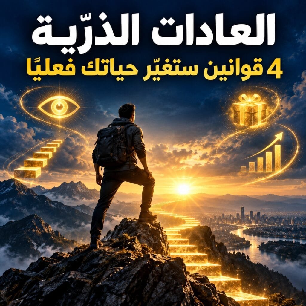 العادات الذرّية: 4 قوانين ستغيّر حياتك فعليًا