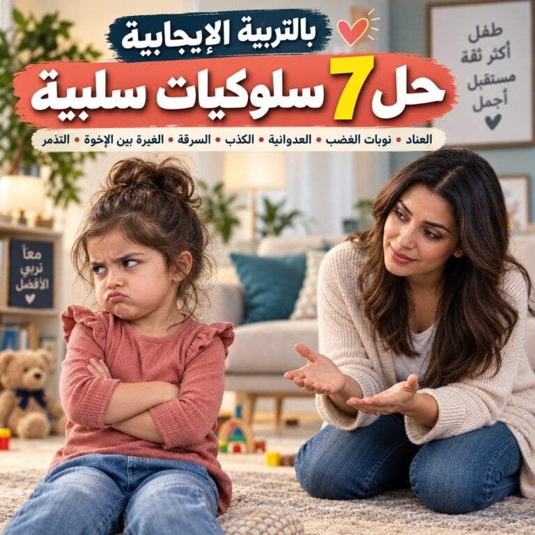 التربية الإيجابية: أم تتحدث بهدوء مع طفلتها لحل 7 سلوكيات سلبية