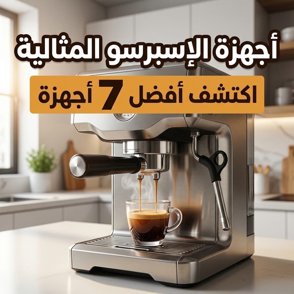 أجهزة الإسبرسو المثالية: ماكينة إسبرسو منزلية تصب قهوة غنية في فنجان زجاجي