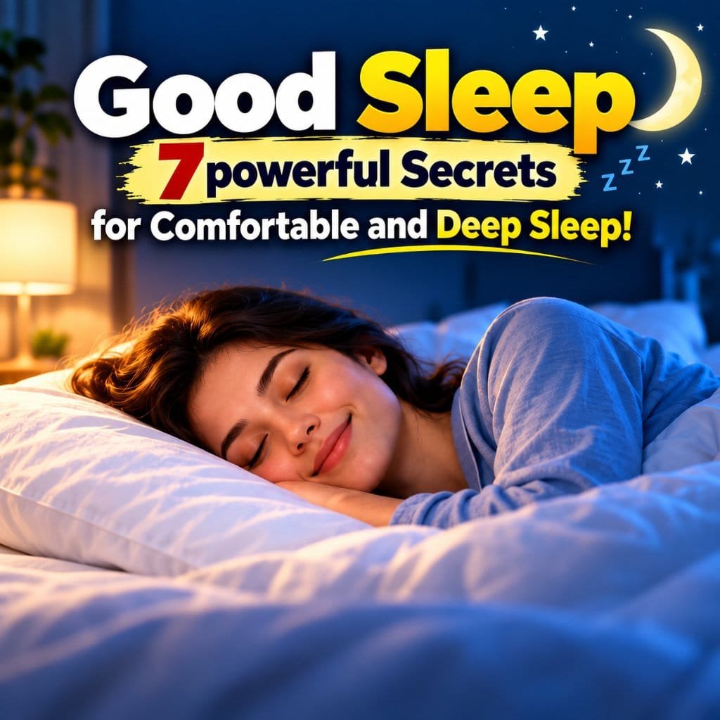 Good sleep: 7 powerful secrets for comfortable and deep sleep