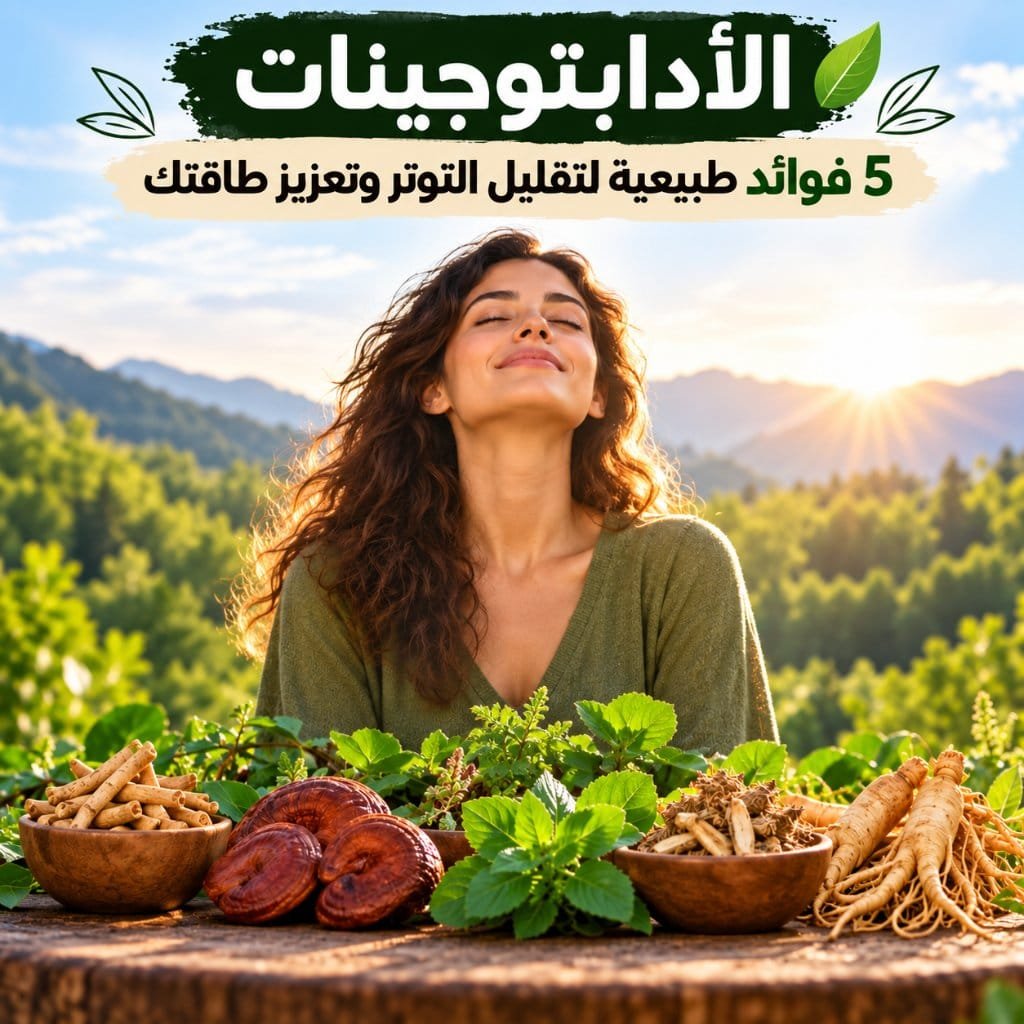 الأدابتوجينات: 5 فوائد طبيعية لتقليل التوتر وتعزيز طاقتك