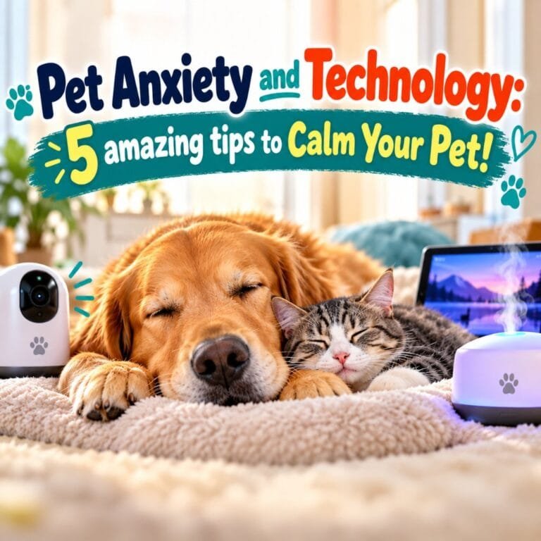Pet anxiety and technology: 5 tips to calm your pet
