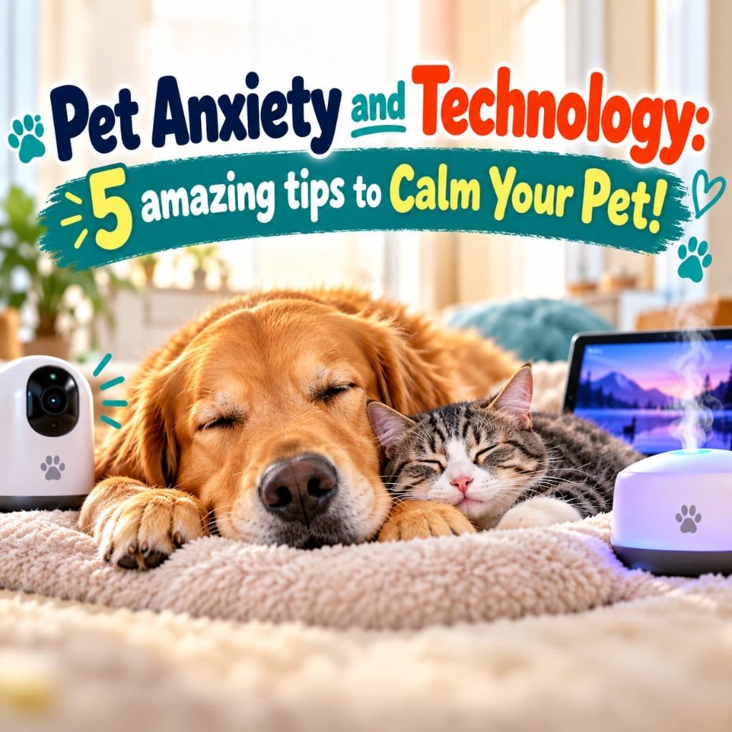 Pet anxiety and technology: 5 tips to calm your pet
