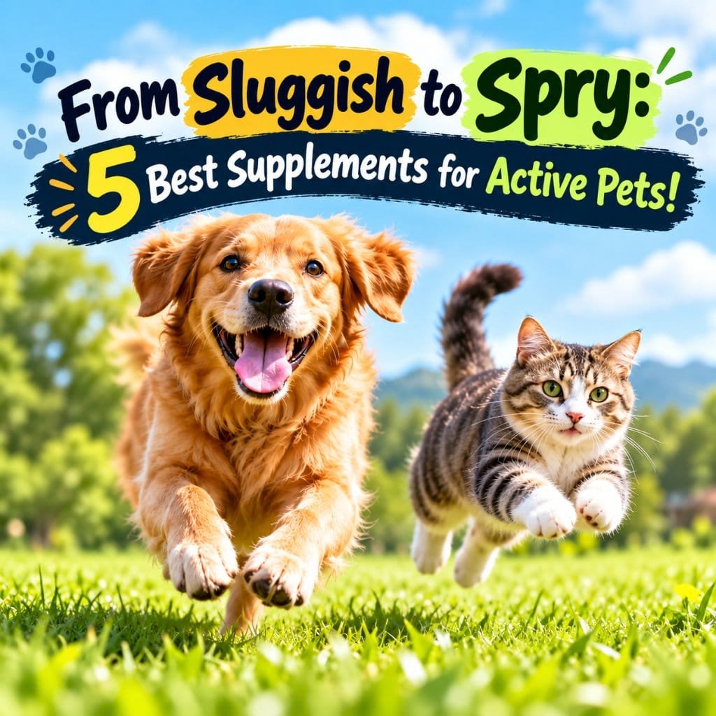 From sluggish to spry: 5 best supplements for active pets
