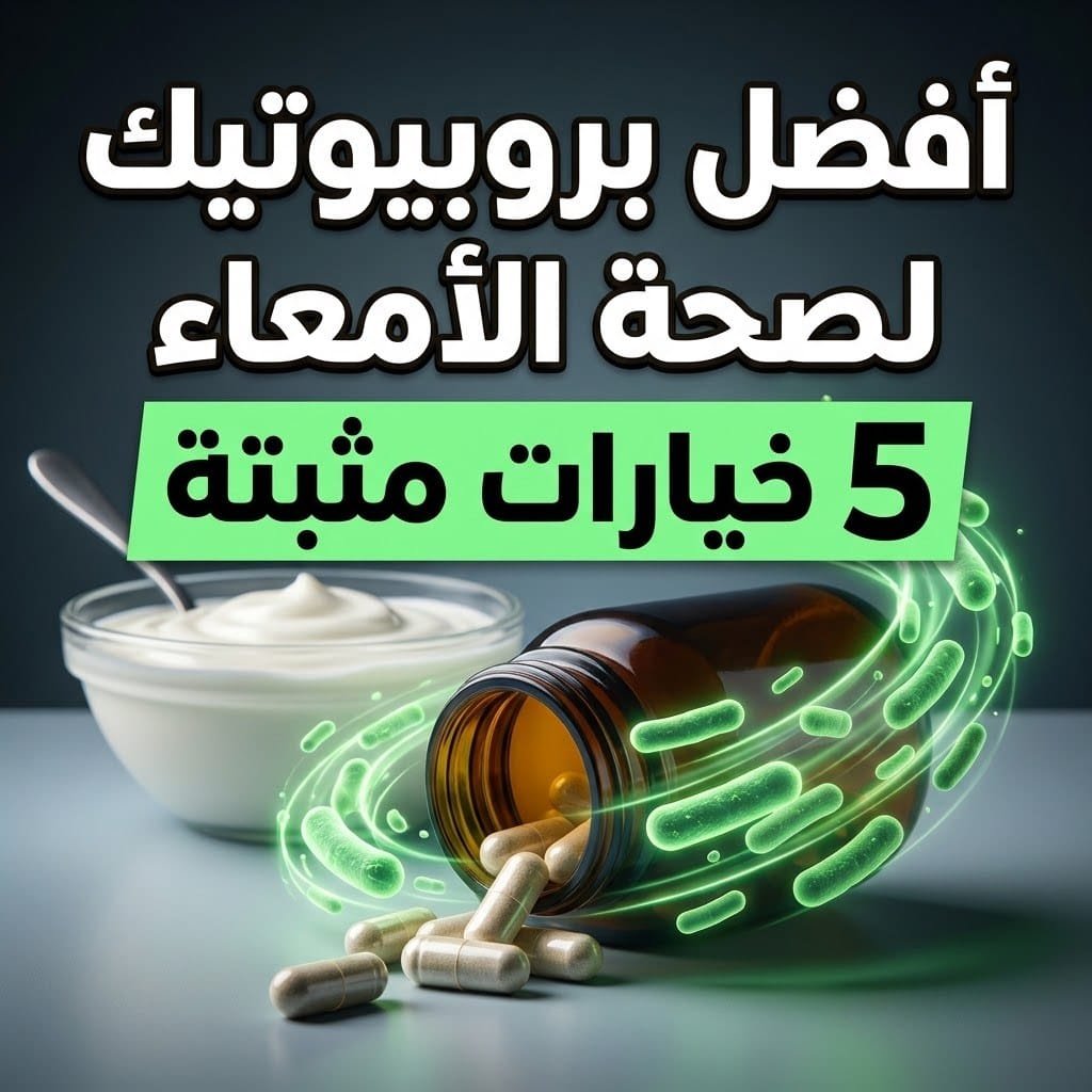 أفضل بروبيوتيك لصحة الأمعاء: عبوة كبسولات بروبيوتيك مع زبادي وبكتيريا نافعة