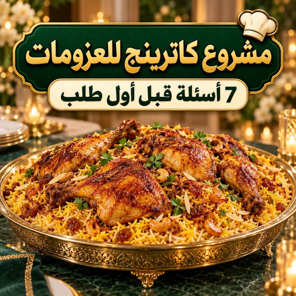 صينية أرز بالدجاج لعزومة كبيرة تمثل مشروع كاترينج للعزومات