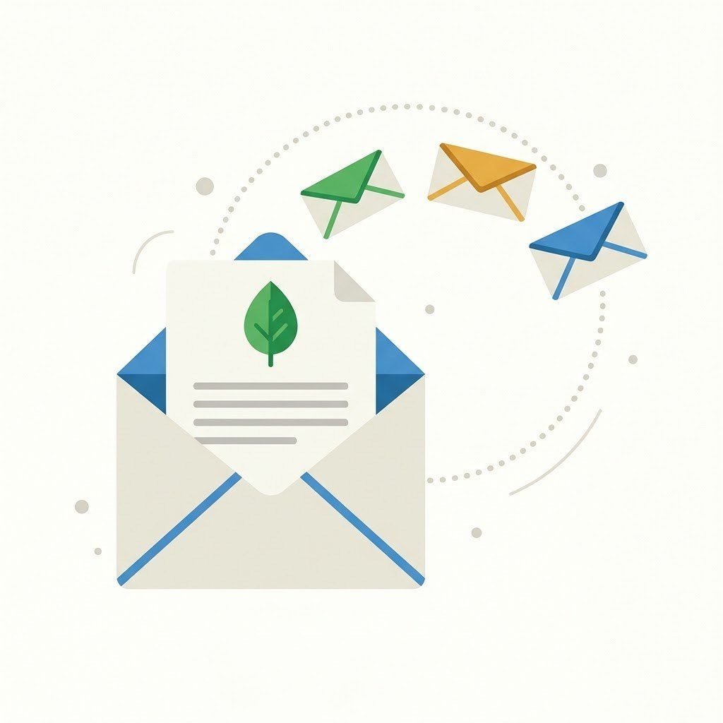 Envelope sending a post as a newsletter, one of the blogging tools jobs Ghost covers