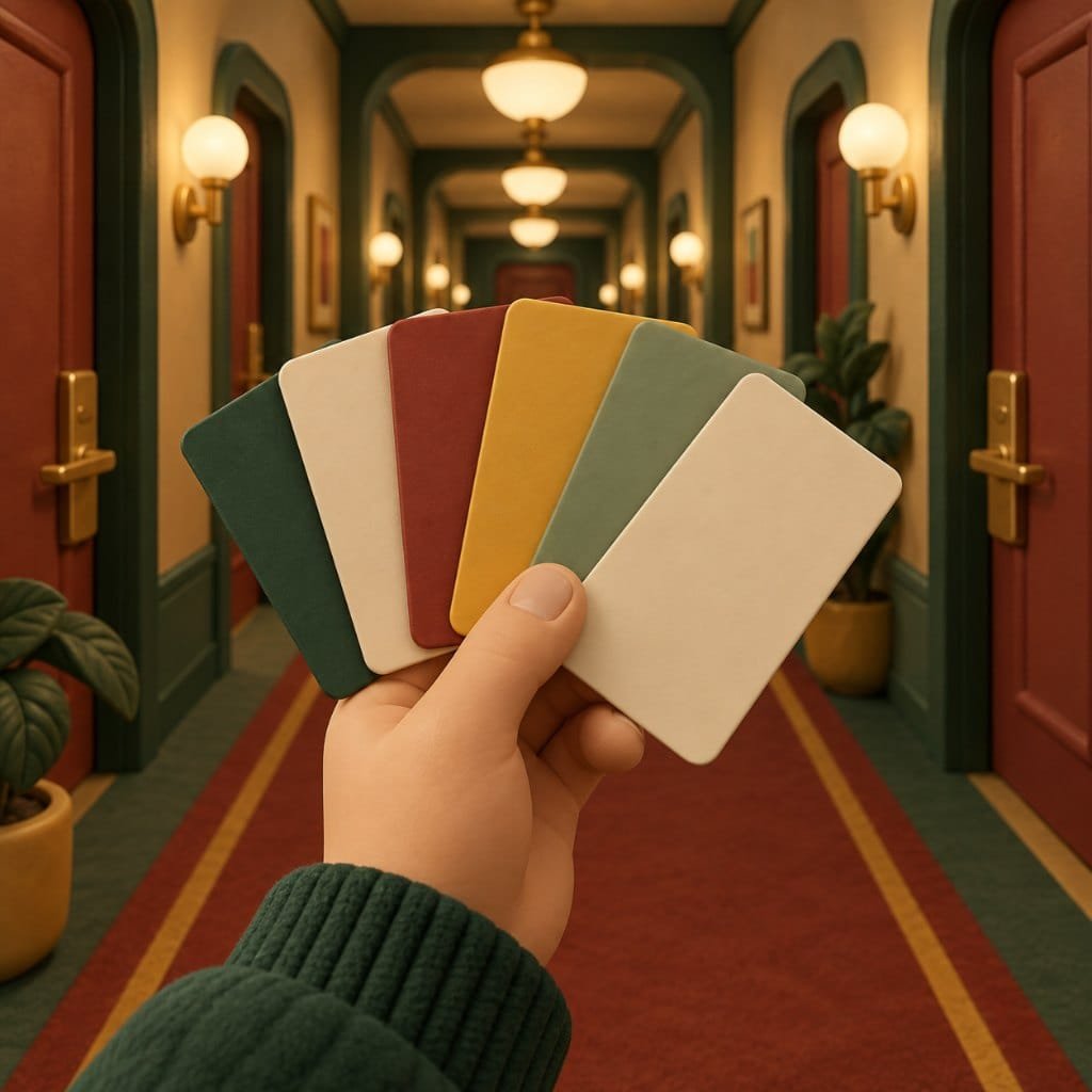 Travel loyalty programs for frequent hotel bookers: a hand holding many hotel key cards